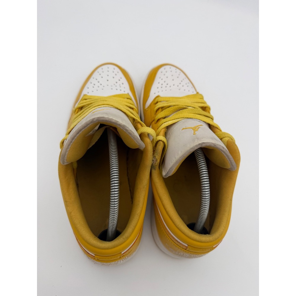 Nike Air Jordan 1 Low Pollen Yellow White Sneakers 553558-171 Mens 10.5 - Picture 3 of 8